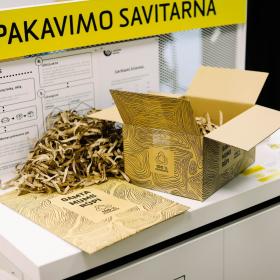 Pakavimo savitarna Lietuvos pašto skyriuje